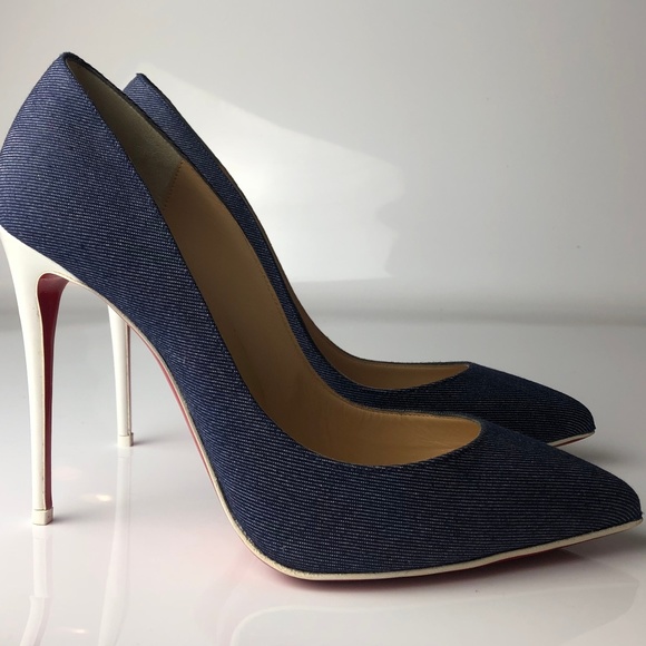 Christian Louboutin Shoes - Christian Louboutin Pigalle Follies 100 Denim 39